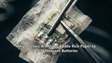 Why Doctors Are Using Edible Rice Paper to Build Stomach Batteries