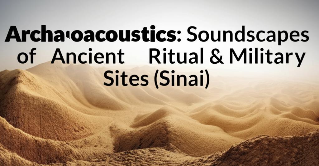 Archaeoacoustics: Soundscapes of Ancient Ritual & Military Sites (Sinai)