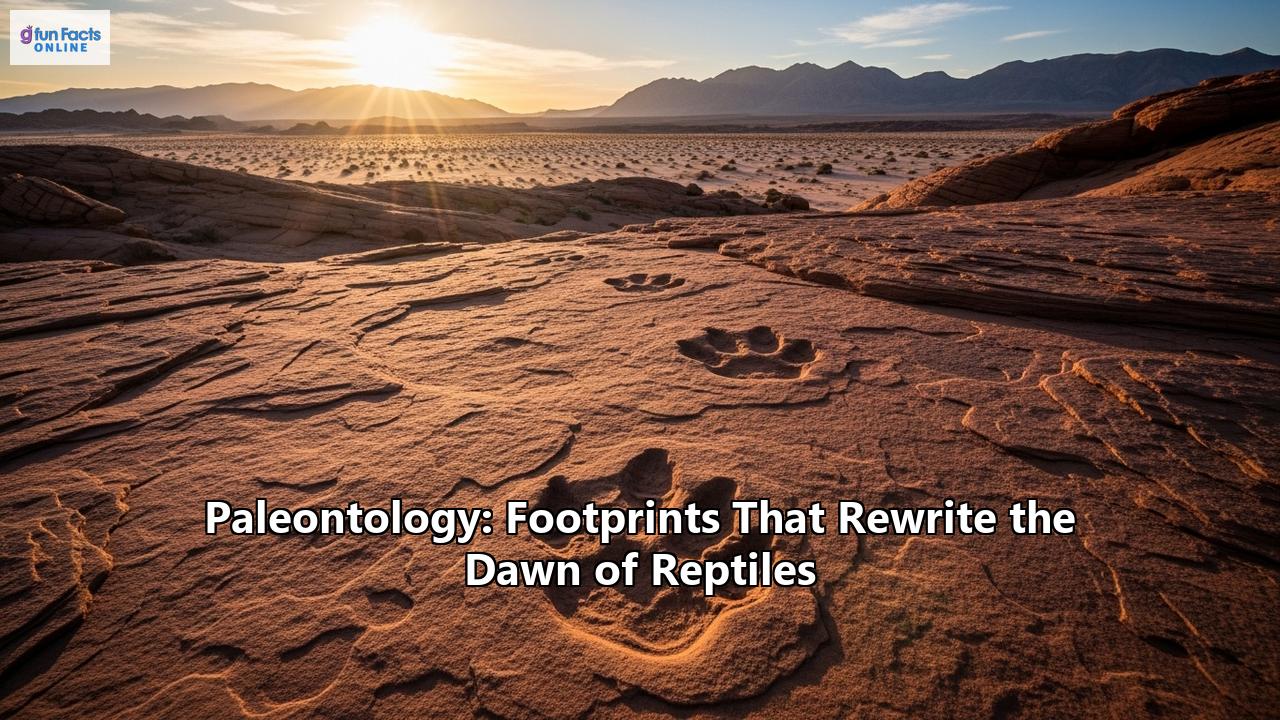 Paleontology: Footprints That Rewrite the Dawn of Reptiles