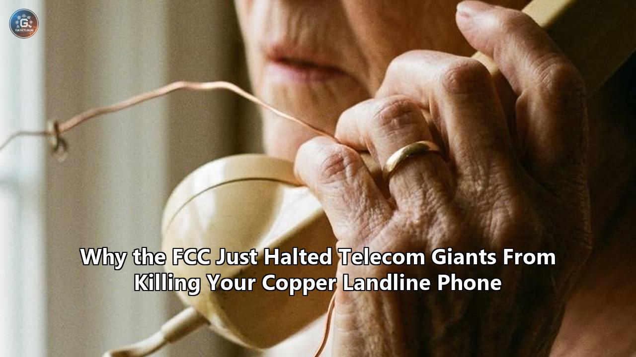 Why the FCC Just Halted Telecom Giants From Killing Your Copper Landline Phone