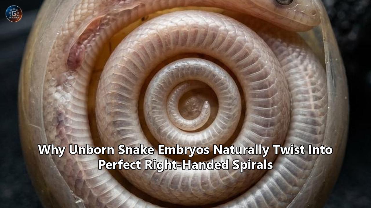 Why Unborn Snake Embryos Naturally Twist Into Perfect Right-Handed Spirals