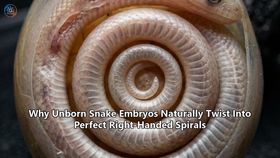 Why Unborn Snake Embryos Naturally Twist Into Perfect Right-Handed Spirals