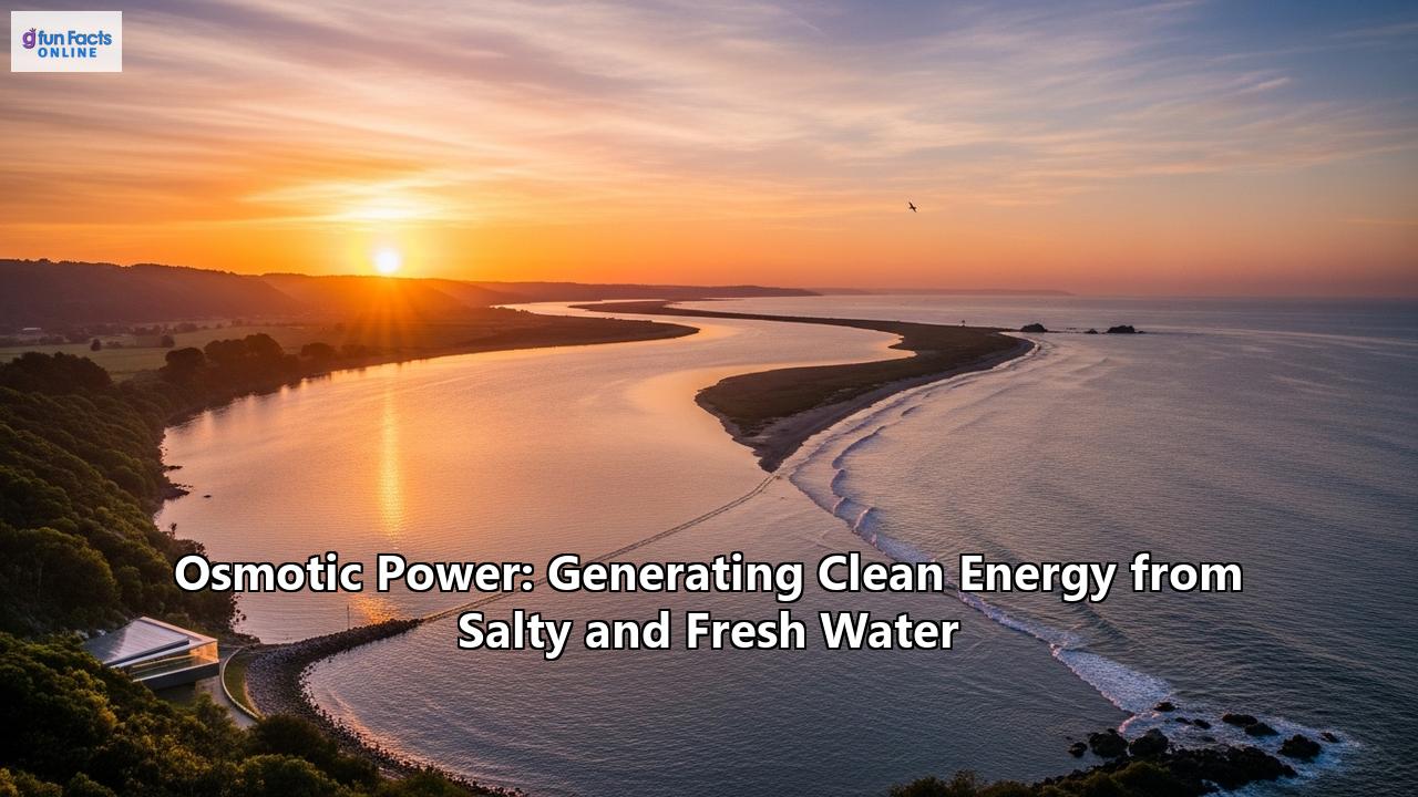 Osmotic Power: Generating Clean Energy from Salty and Fresh Water