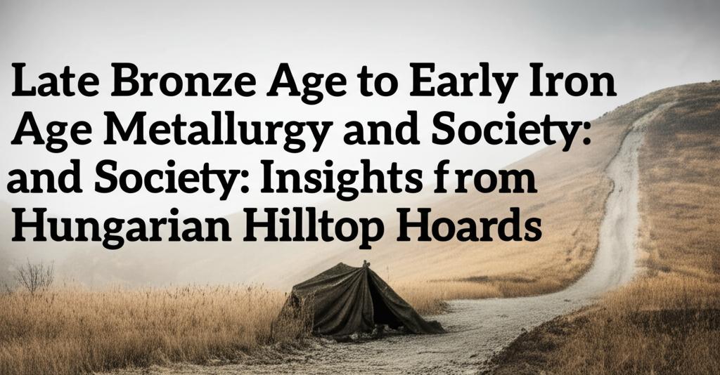 Late Bronze Age to Early Iron Age Metallurgy and Society: Insights from Hungarian Hilltop Hoards