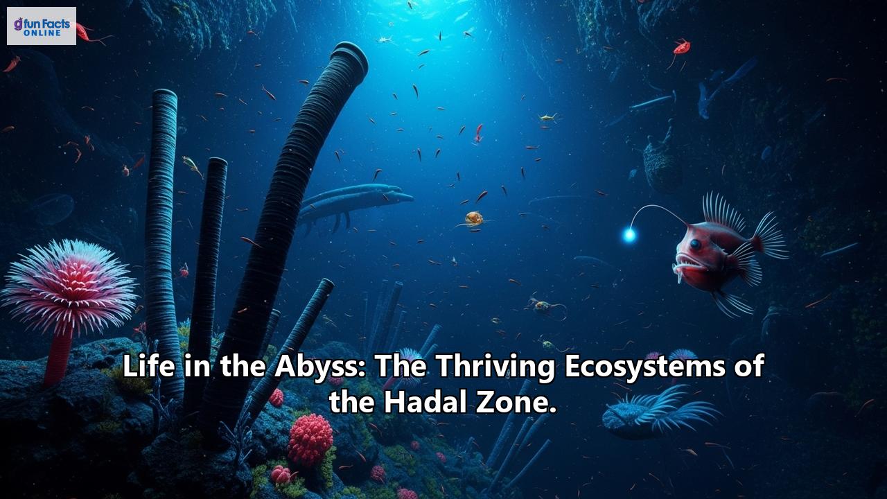 Life in the Abyss: The Thriving Ecosystems of the Hadal Zone.