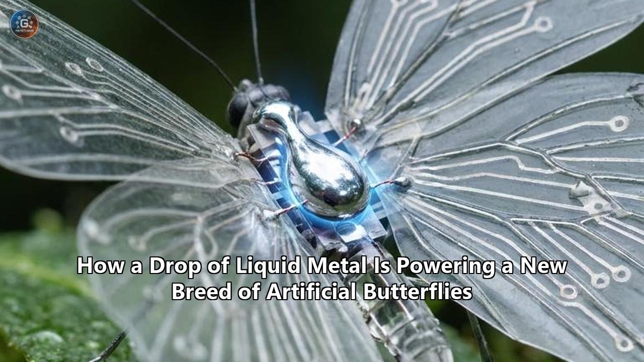 How a Drop of Liquid Metal Is Powering a New Breed of Artificial Butterflies