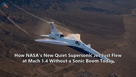 How NASA's New Quiet Supersonic Jet Just Flew at Mach 1.4 Without a Sonic Boom Today