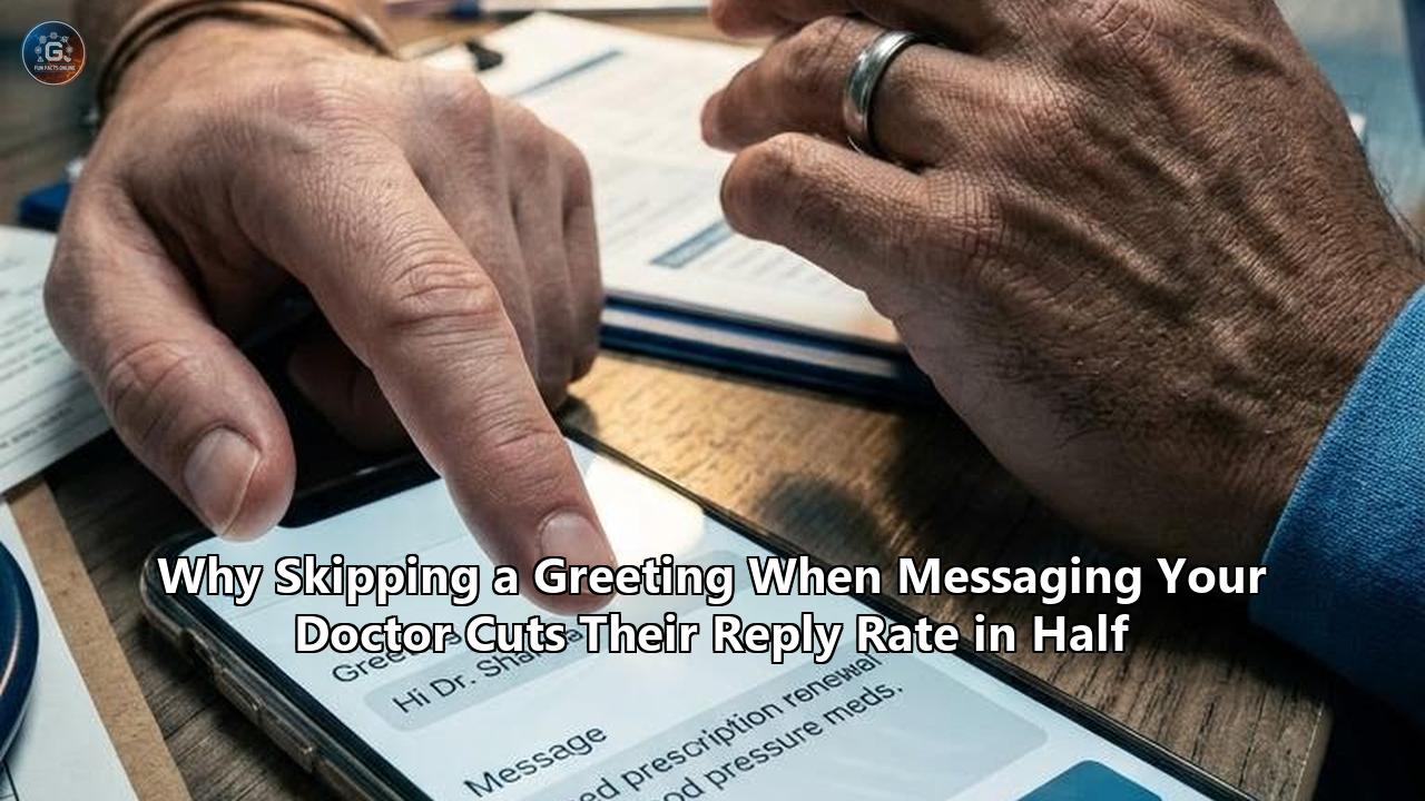 Why Skipping a Greeting When Messaging Your Doctor Cuts Their Reply Rate in Half