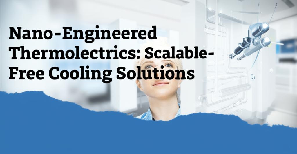 Nano-Engineered Thermoelectrics: Scalable Compressor-Free Cooling Solutions