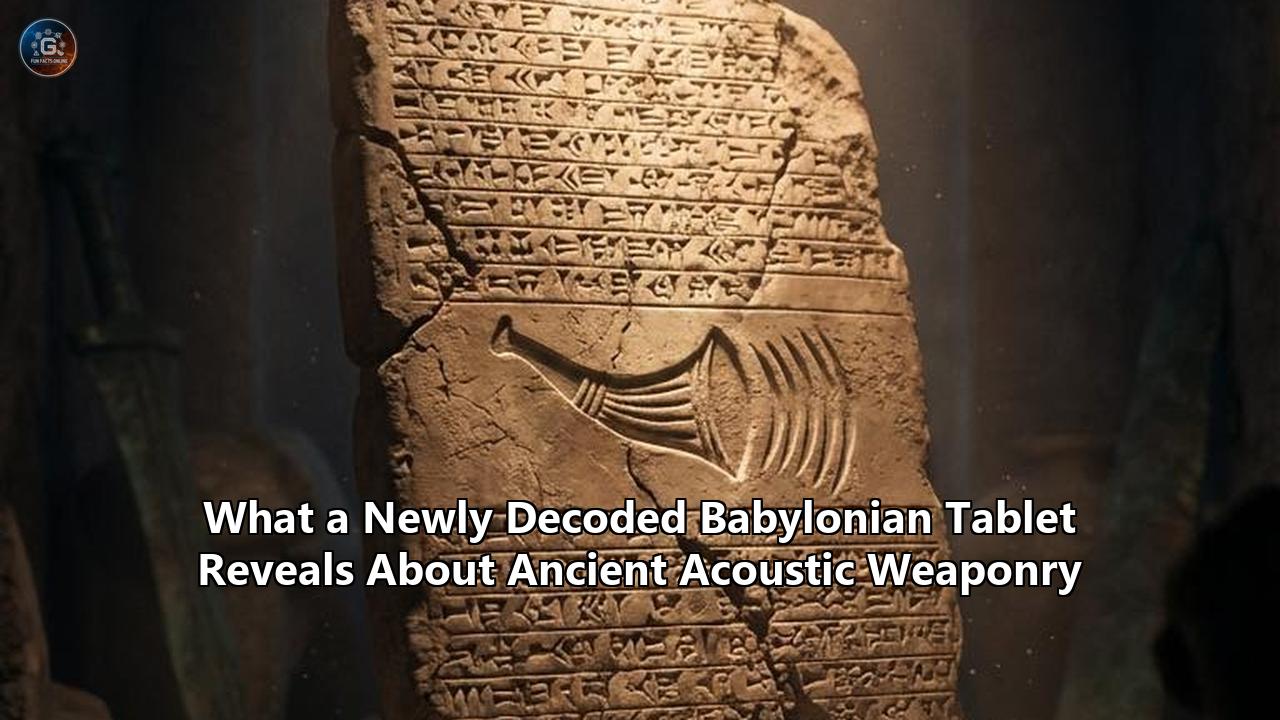 What a Newly Decoded Babylonian Tablet Reveals About Ancient Acoustic Weaponry