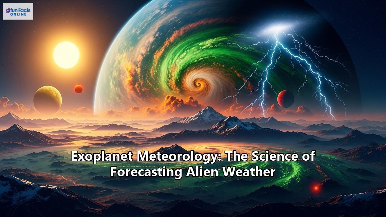 Exoplanet Meteorology: The Science of Forecasting Alien Weather