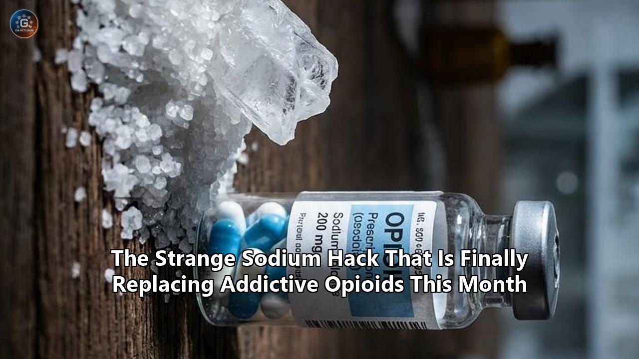 The Strange Sodium Hack That Is Finally Replacing Addictive Opioids This Month