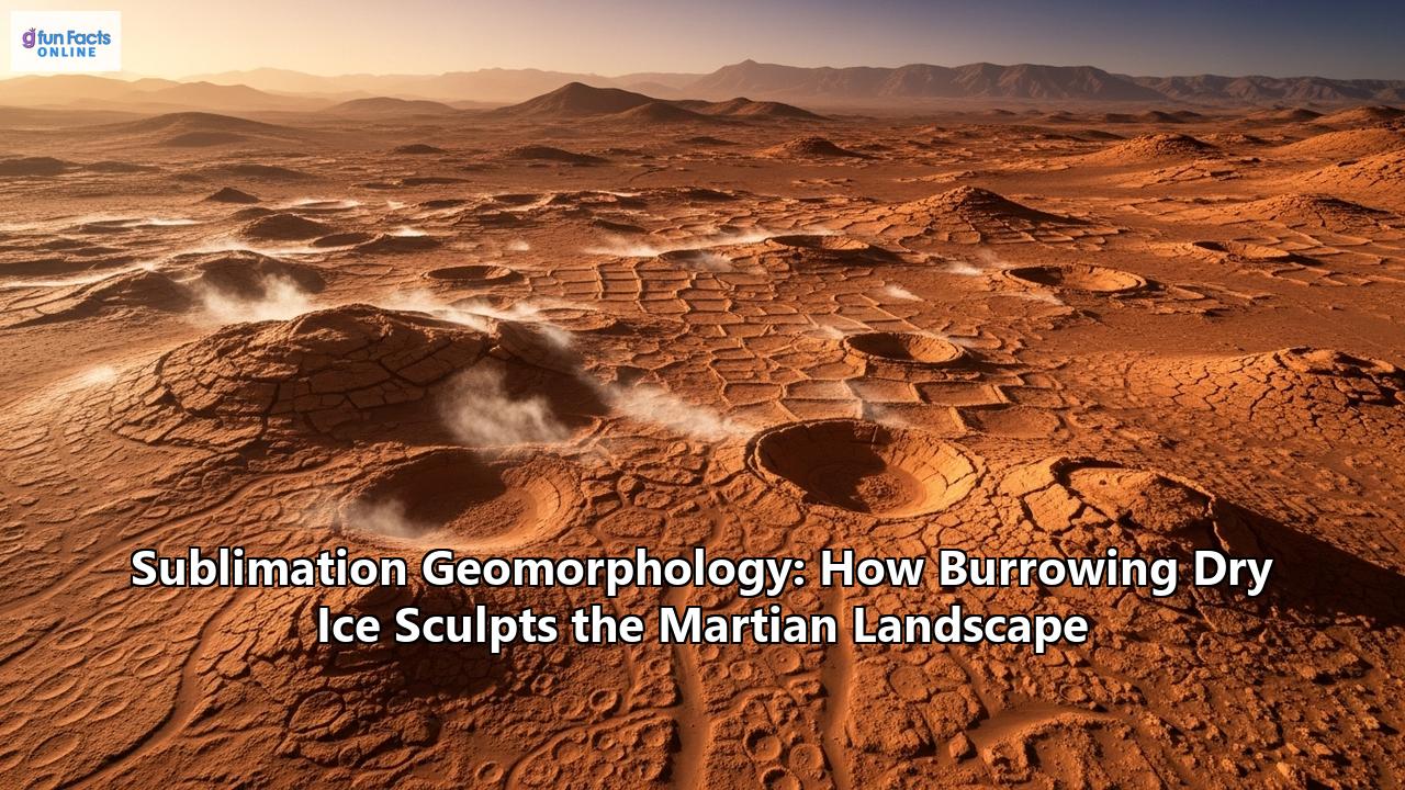 Sublimation Geomorphology: How Burrowing Dry Ice Sculpts the Martian Landscape