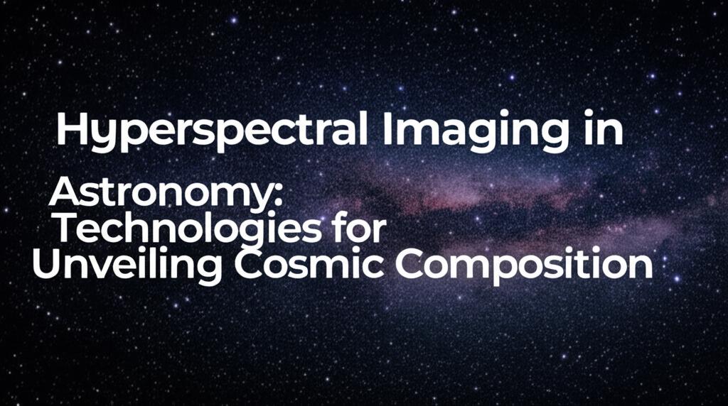 Hyperspectral Imaging in Astronomy: Technologies for Unveiling Cosmic Composition