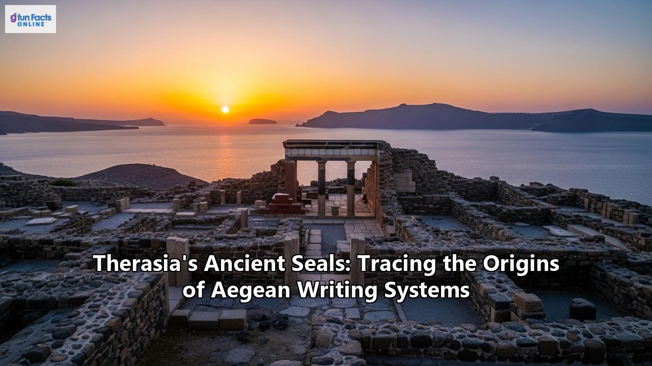 Therasia's Ancient Seals: Tracing the Origins of Aegean Writing Systems