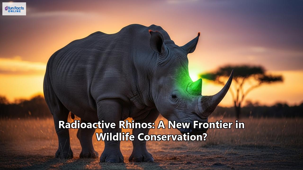 Radioactive Rhinos: A New Frontier in Wildlife Conservation?