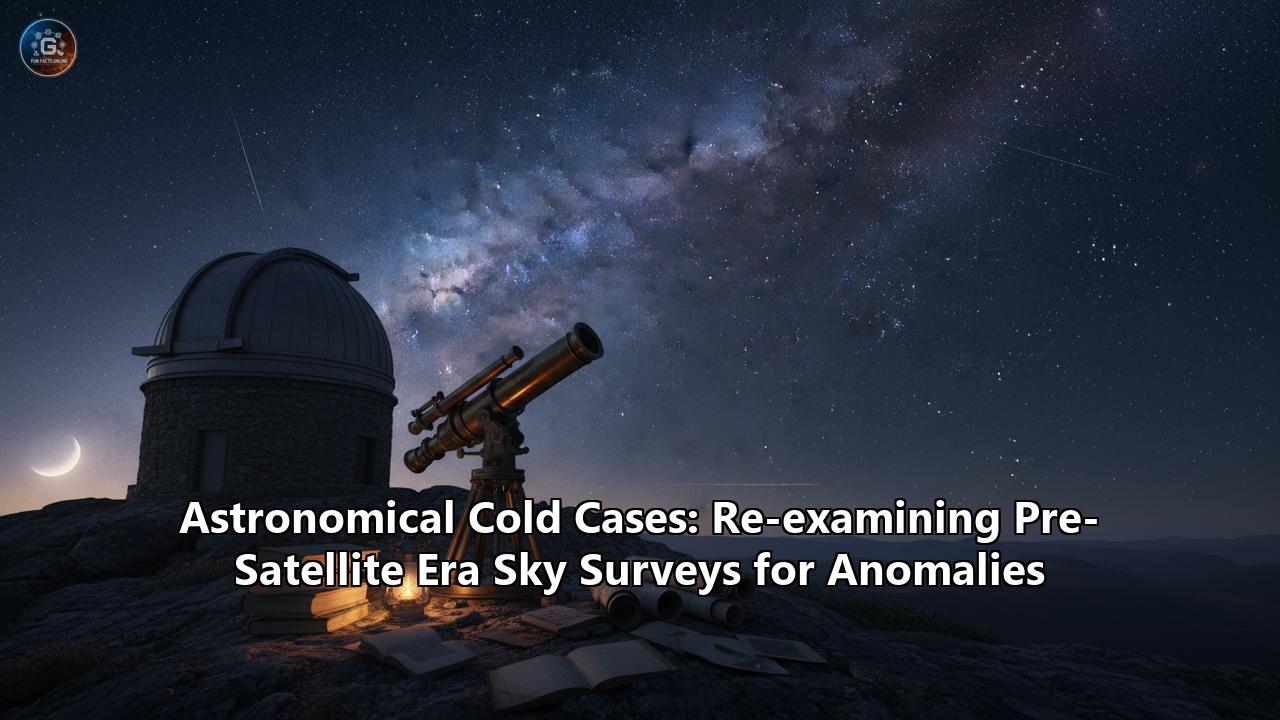Astronomical Cold Cases: Re-examining Pre-Satellite Era Sky Surveys for Anomalies