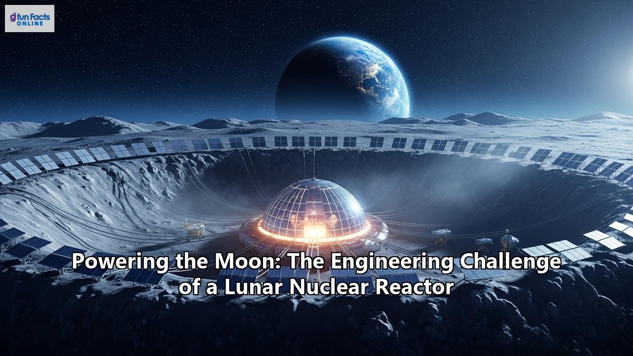 Powering the Moon: The Engineering Challenge of a Lunar Nuclear Reactor