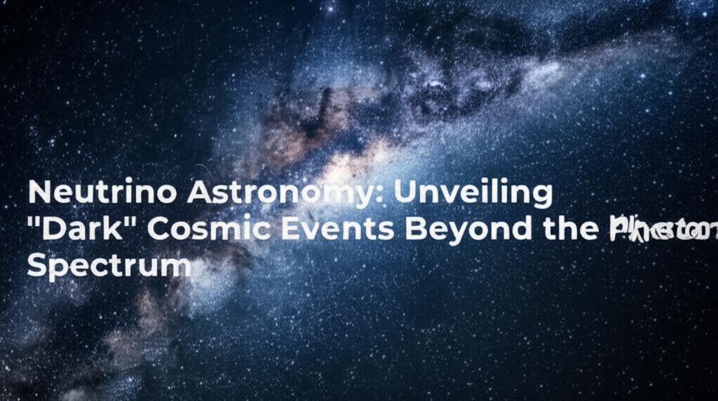 Neutrino Astronomy: Unveiling "Dark" Cosmic Events Beyond the Photon Spectrum
