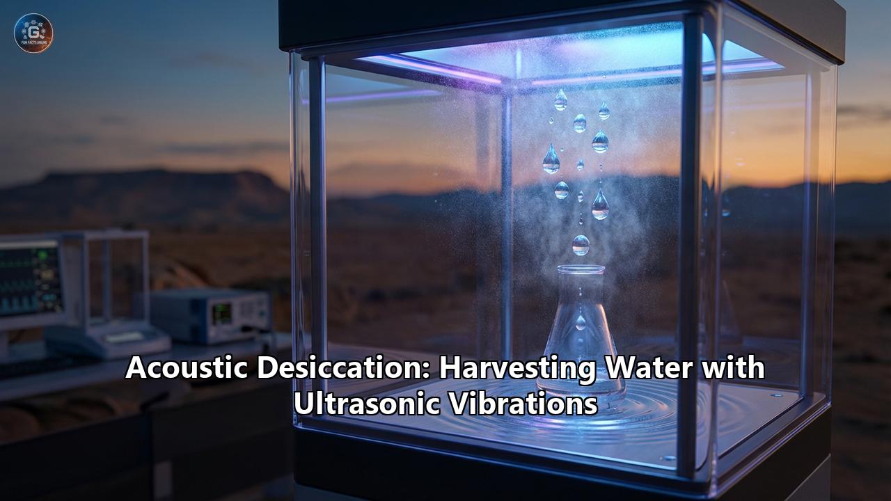 Acoustic Desiccation: Harvesting Water with Ultrasonic Vibrations