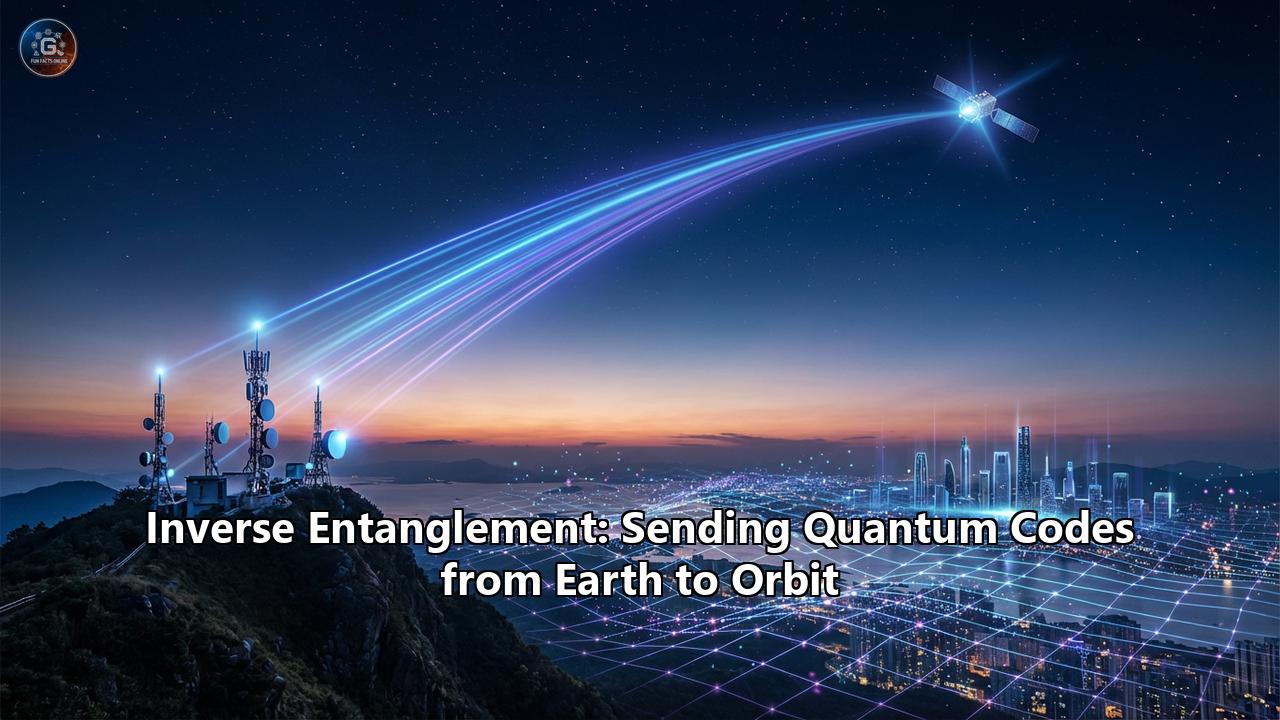 Inverse Entanglement: Sending Quantum Codes from Earth to Orbit