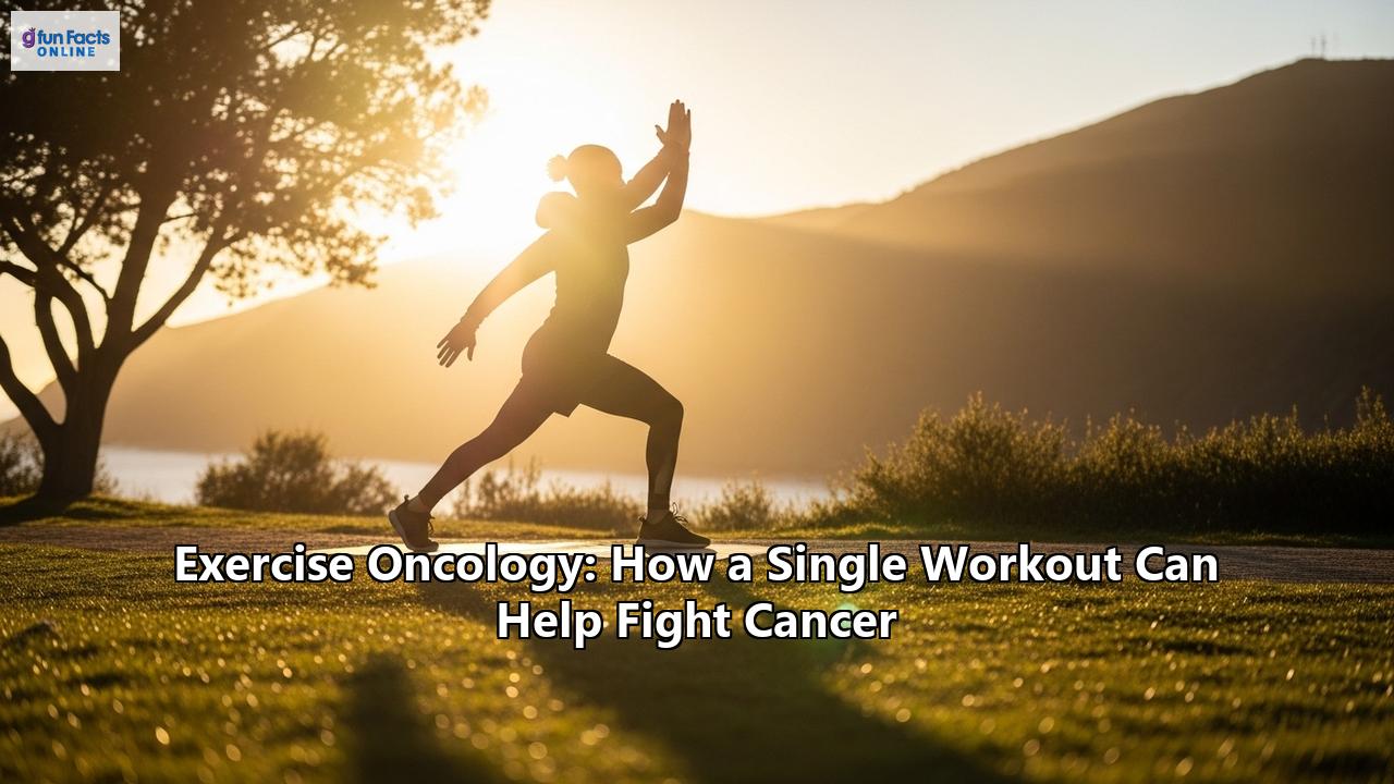 Exercise Oncology: How a Single Workout Can Help Fight Cancer