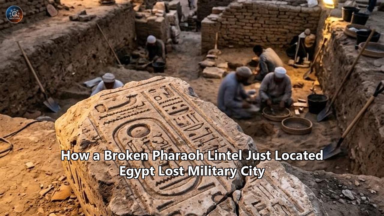 How a Broken Pharaoh Lintel Just Located Egypt Lost Military City
