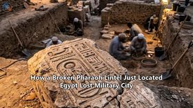 How a Broken Pharaoh Lintel Just Located Egypt Lost Military City