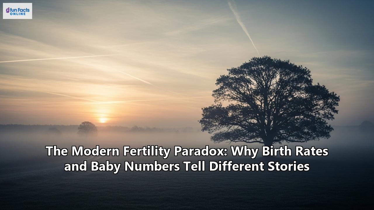 The Modern Fertility Paradox: Why Birth Rates and Baby Numbers Tell Different Stories
