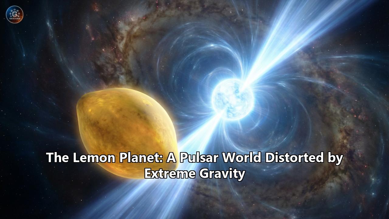 The Lemon Planet: A Pulsar World Distorted by Extreme Gravity
