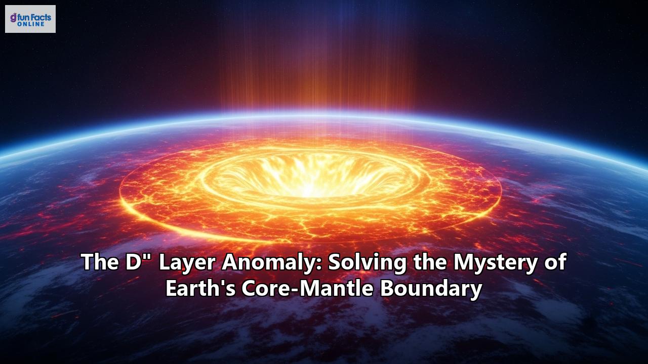 The D" Layer Anomaly: Solving the Mystery of Earth's Core-Mantle Boundary