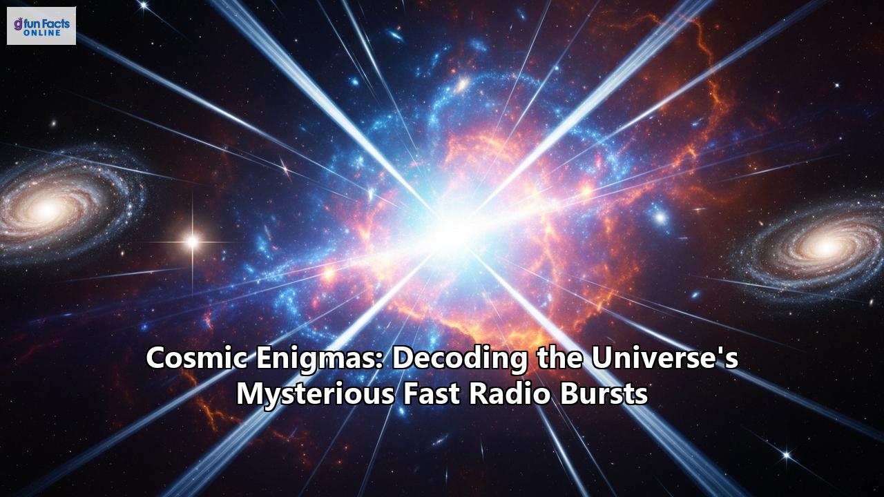 Cosmic Enigmas: Decoding the Universe's Mysterious Fast Radio Bursts