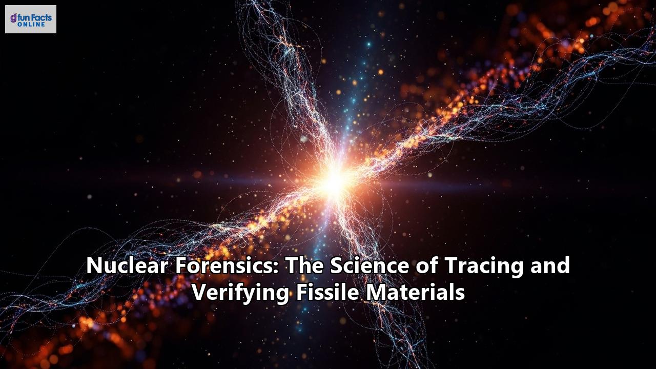 Nuclear Forensics: The Science of Tracing and Verifying Fissile Materials