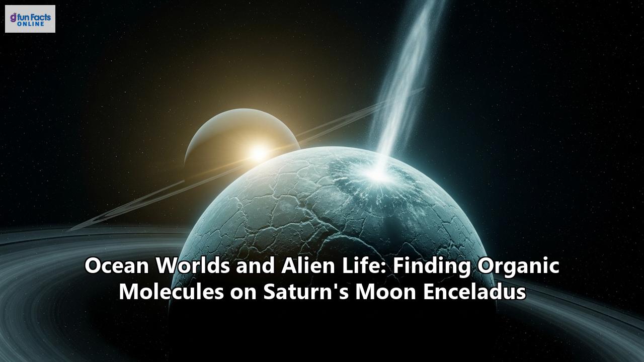 Ocean Worlds and Alien Life: Finding Organic Molecules on Saturn's Moon Enceladus