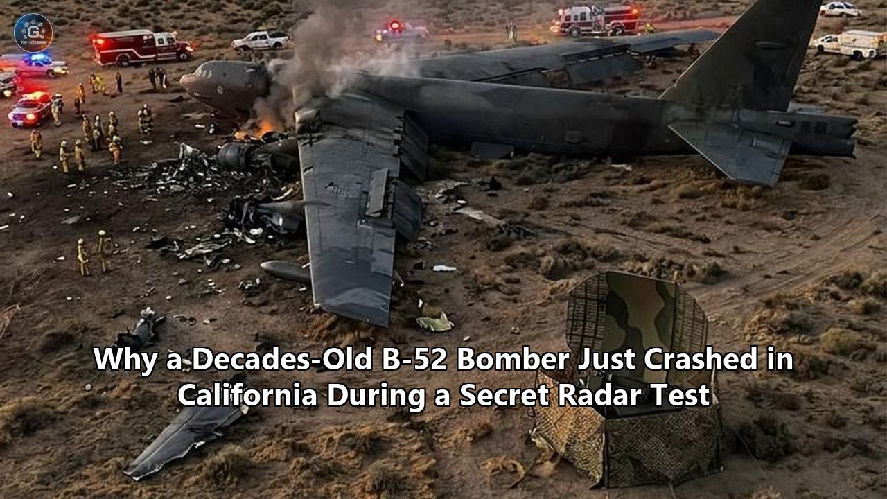 Why a Decades-Old B-52 Bomber Just Crashed in California During a Secret Radar Test
