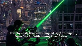 How Physicists Beamed Entangled Light Through Open City Air Without Any Fiber Cables