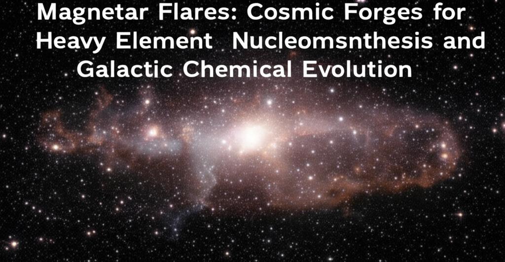 Magnetar Flares: Cosmic Forges for Heavy Element Nucleosynthesis and Galactic Chemical Evolution