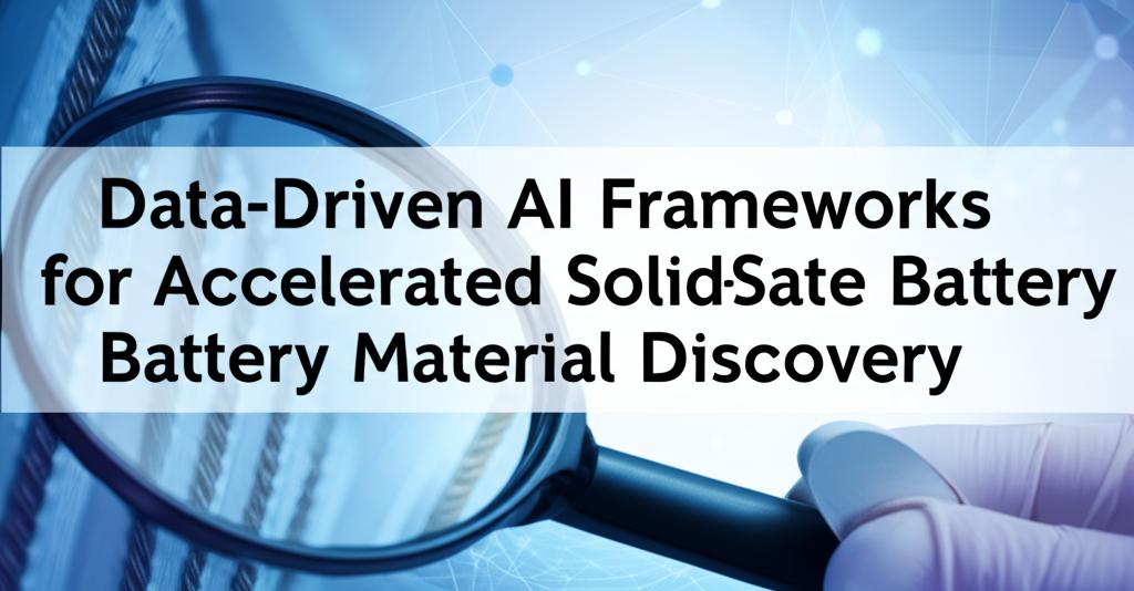Data-Driven AI Frameworks for Accelerated Solid-State Battery Material Discovery