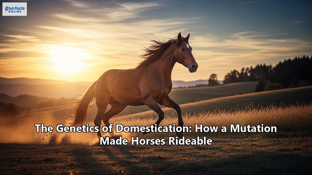 The Genetics of Domestication: How a Mutation Made Horses Rideable