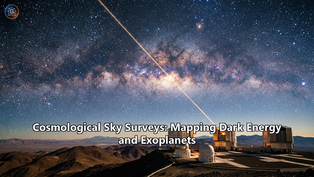 Cosmological Sky Surveys: Mapping Dark Energy and Exoplanets