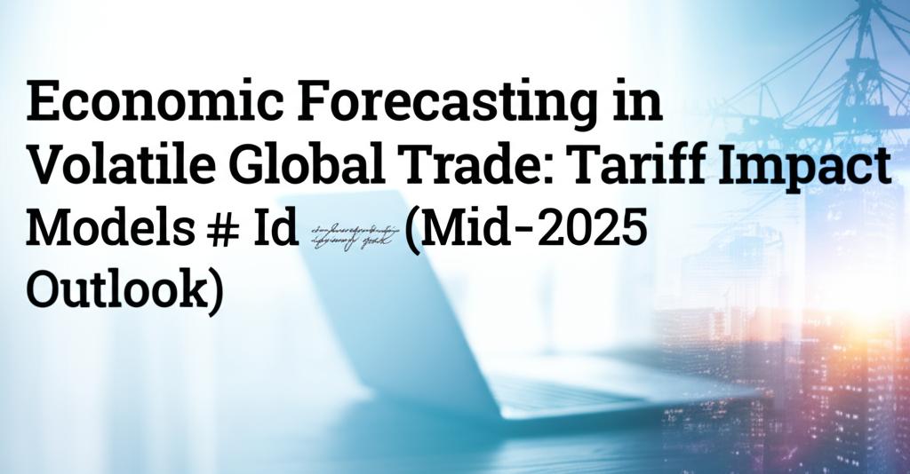 Economic Forecasting in Volatile Global Trade: Tariff Impact Models (Mid-2025 Outlook)