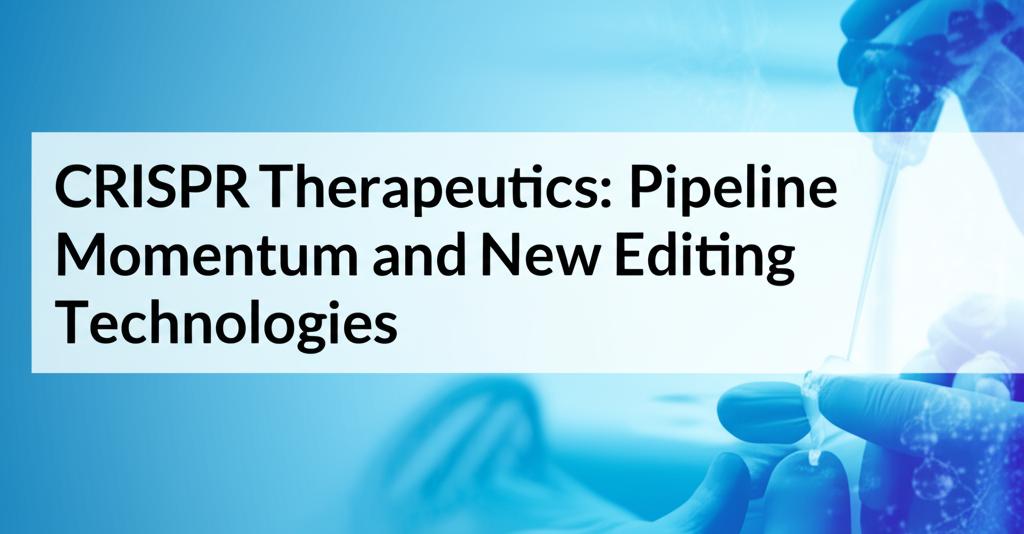CRISPR Therapeutics: Pipeline Momentum and New Editing Technologies
