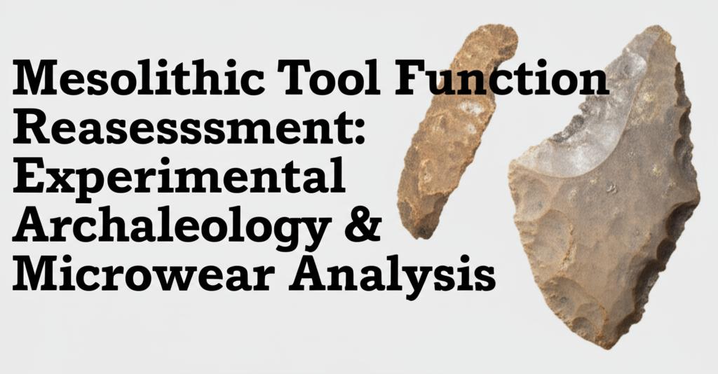 Mesolithic Tool Function Reassessment: Experimental Archaeology & Microwear Analysis