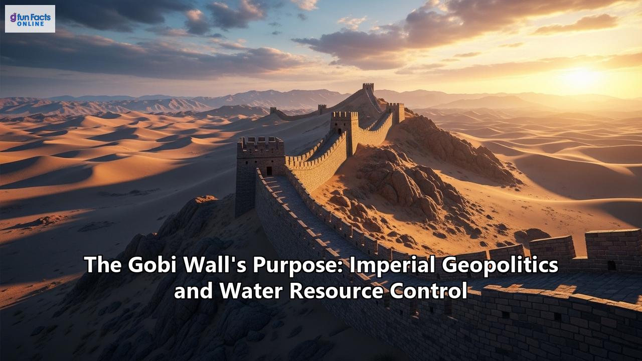 The Gobi Wall's Purpose: Imperial Geopolitics and Water Resource Control
