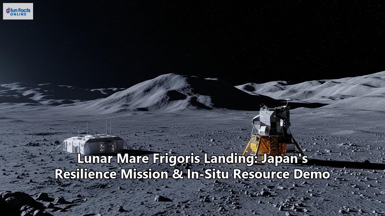 Lunar Mare Frigoris Landing: Japan's Resilience Mission & In-Situ Resource Demo