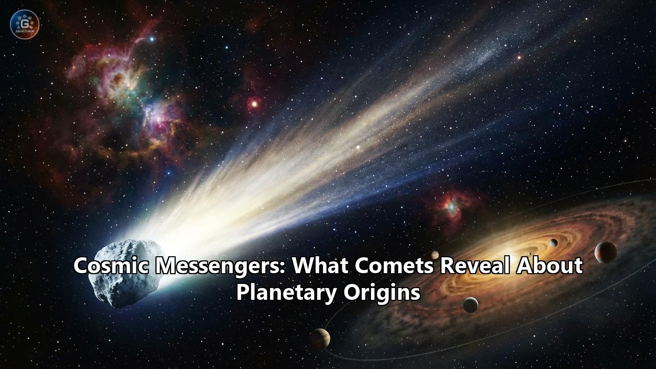 Cosmic Messengers: What Comets Reveal About Planetary Origins