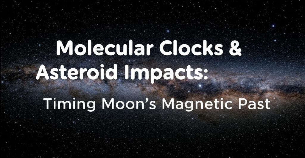 Molecular Clocks & Asteroid Impacts: Timing Moon's Magnetic Past.