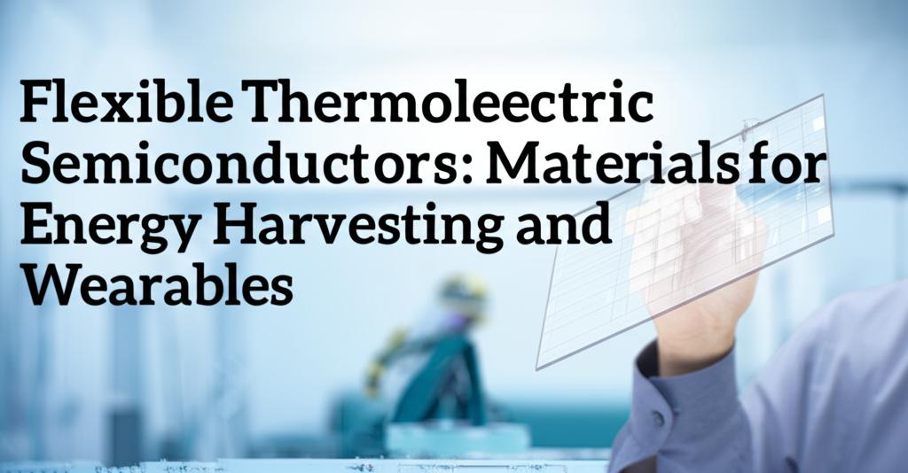 Flexible Thermoelectric Semiconductors: Materials for Energy Harvesting and Wearables