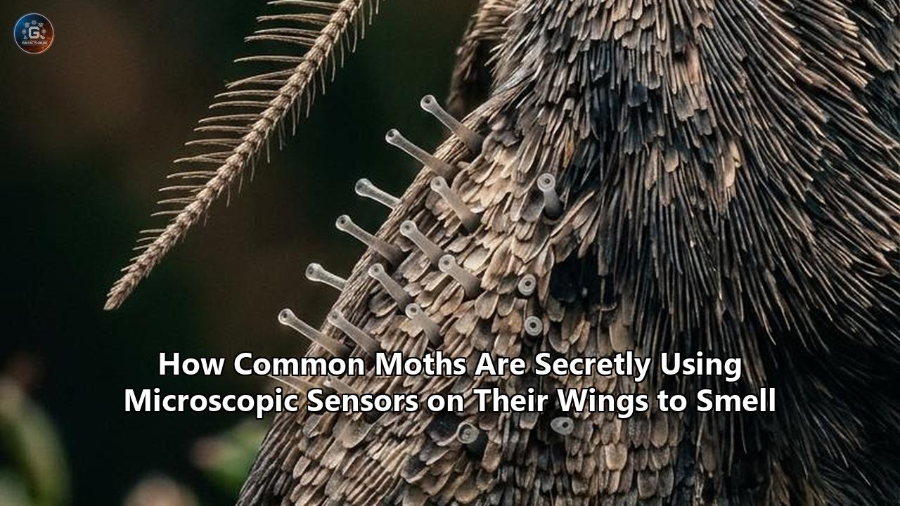 How Common Moths Are Secretly Using Microscopic Sensors on Their Wings to Smell