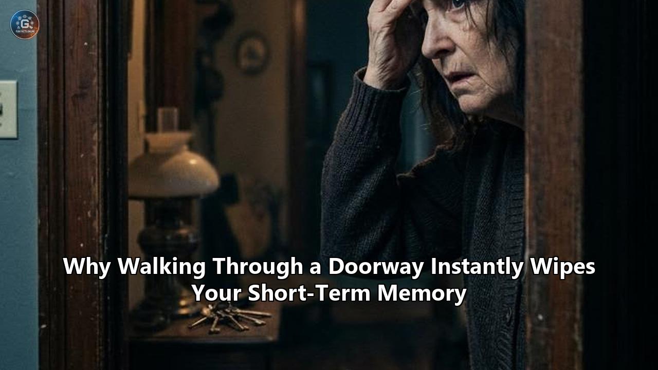Why Walking Through a Doorway Instantly Wipes Your Short-Term Memory